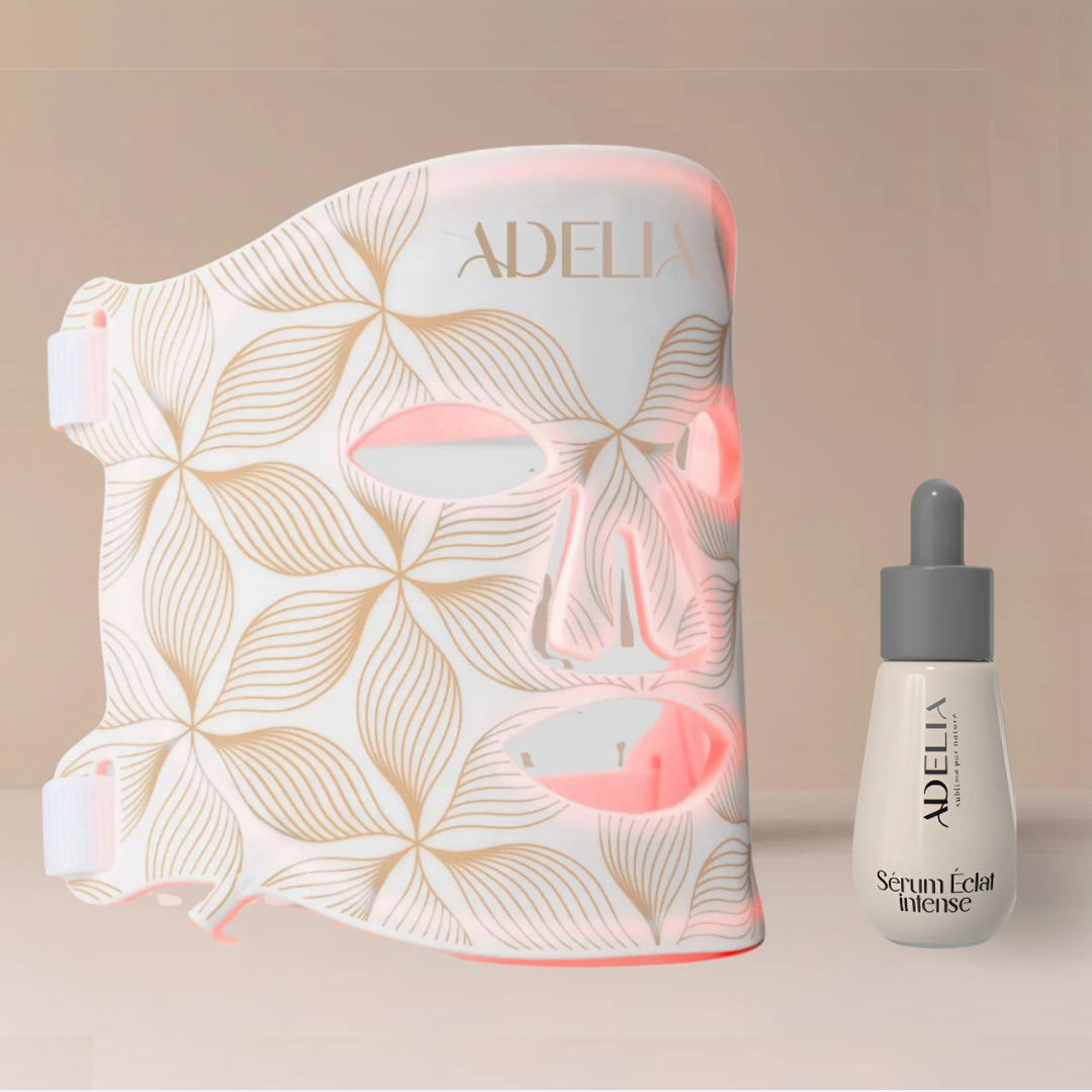 Adelia – Masque Lumière Intense contour visage + Sérum